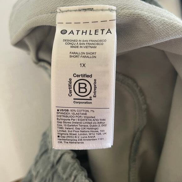 Athleta Farallon Short in Fog Camo Coast Grey 4in NEW - Size 1X - Picture 8 of 8